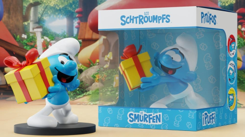 The Smurfs Statue Jokey Smurf with Gift 10 cm [2]