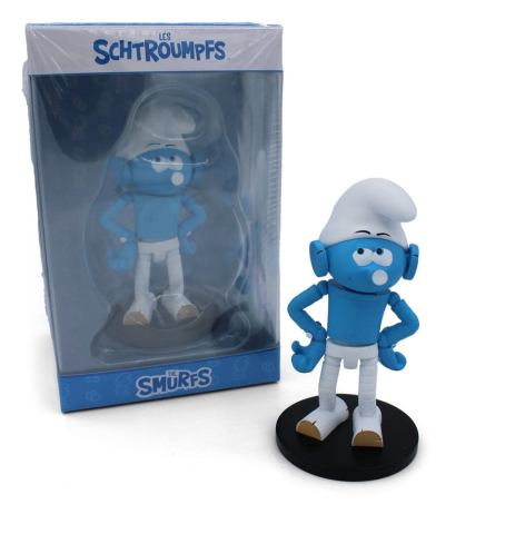 PRECOMENZI - The Smurfs Statue Robot Smurf 11 cm
