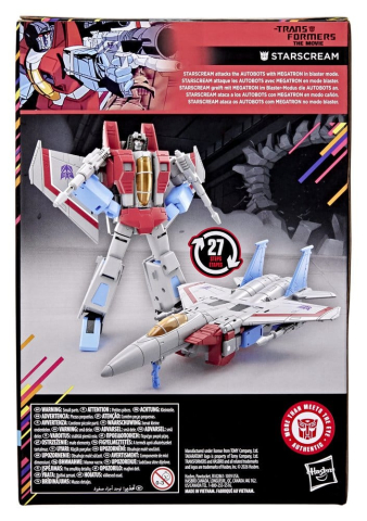 PRECOMENZI - The Transformers: The Movie Studio Series Voyager Class Action Figure Starscream 17 cm