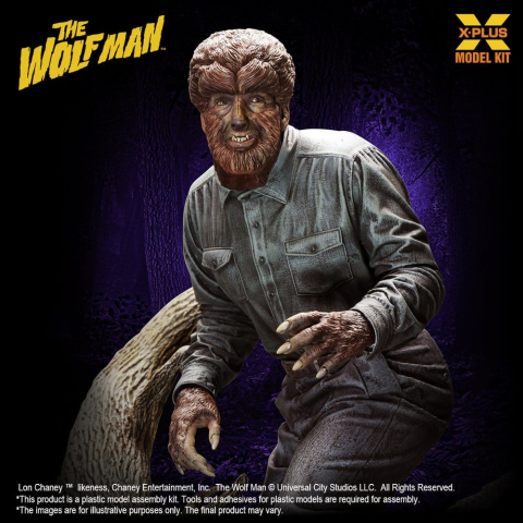 The Wolf Man Plastic Model Kit 1/8 Lon Chaney Jr. as Wolf Man 22 cm (Reproduction) [8]