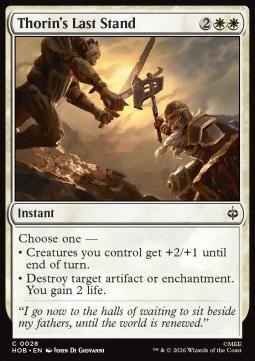 Magic: The Gathering Singles - Thorin's Last Stand The Hobbit - Singles 28 FOILED