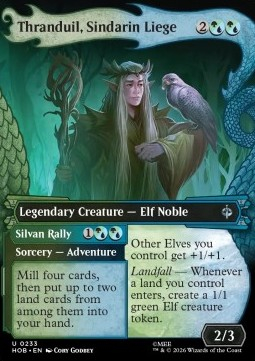 Magic: The Gathering Singles - Thranduil, Sindarin Liege // Silvan Rally (V.1) The Hobbit: Extras - Singles 233 FOILED