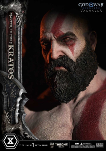 Throne Legacy God of War Series Statue 1/3 Ragnarok Master Thyself Kratos 67 cm [10]