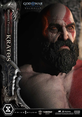 Throne Legacy God of War Series Statue 1/3 Ragnarok Master Thyself Kratos 67 cm [11]