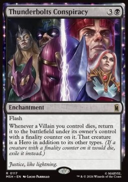 Singles Trading Card Games - Thunderbolts Conspiracy FOILED 117