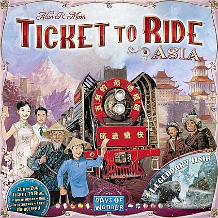 Extensii boardgames - Ticket to Ride Asia Map Collection