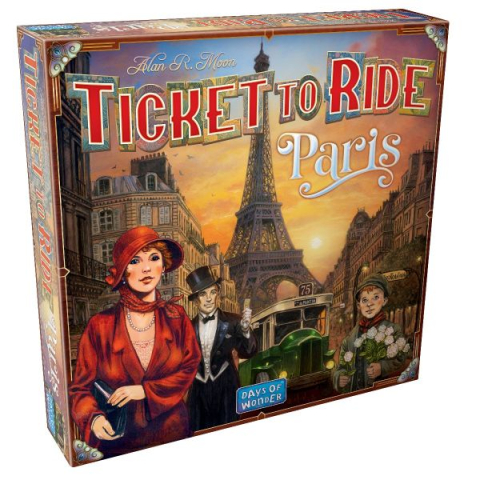 Board Games - Ticket to Ride Paris – Joc Rapid cu Harta Parisului (EN)