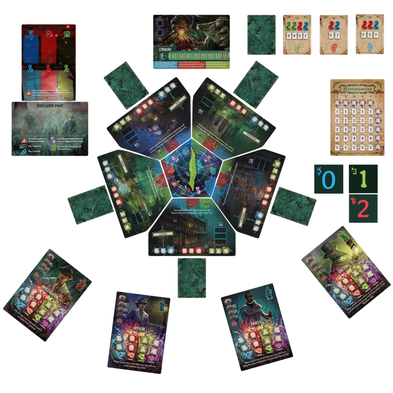Tiny Epic Cthulhu Deluxe Edition - Joc Cooperativ Horror Engleza [1]