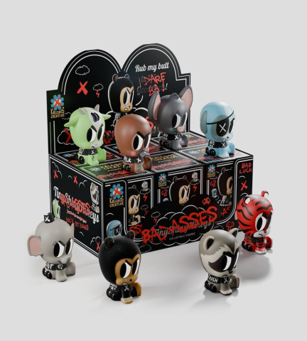 Tiny Shiny Hiney Peakers Mini Figures S2 7 cm Blind Box Display (6) [7]