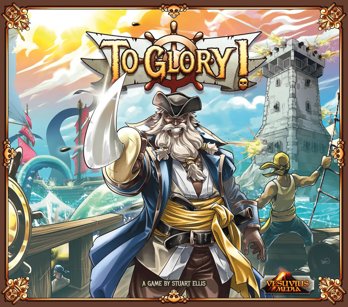Board Games - To Glory! Pirate Dexterity Board Game (English)
