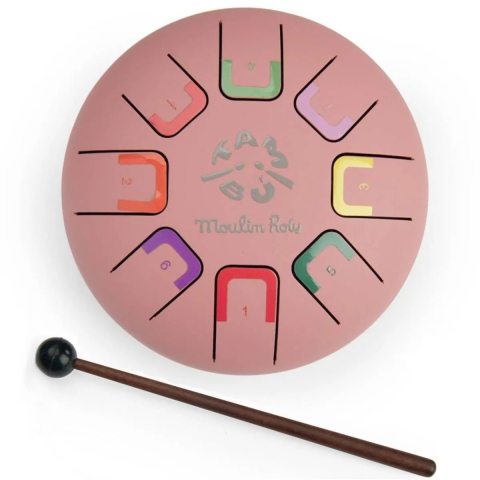 Jocuri si jucarii - Toba muzicala roz, Moulin Roty