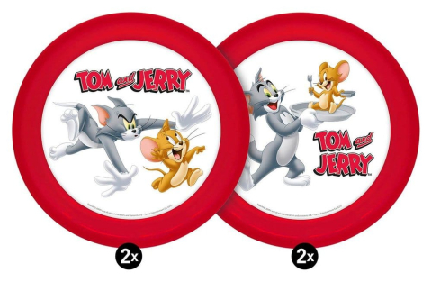 Casa si Cadouri - Tom & Jerry Plate 4-Pack 21 cm