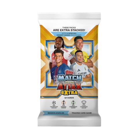 Colectii Oficiale Topps si Panini si altele - Topps Match Attax Extra 2025/26 Booster Pack – UEFA Trading Cards