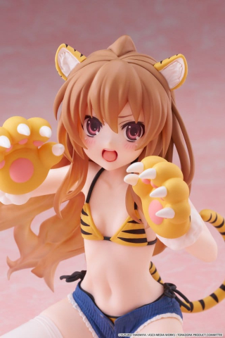 Toradora! Desktop Cute PVC Figure Taiga Aisaka (Tiger Costume Swimwear Ver.) 13 cm [2]