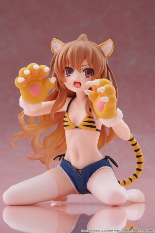 Toradora! Desktop Cute PVC Figure Taiga Aisaka (Tiger Costume Swimwear Ver.) 13 cm [3]