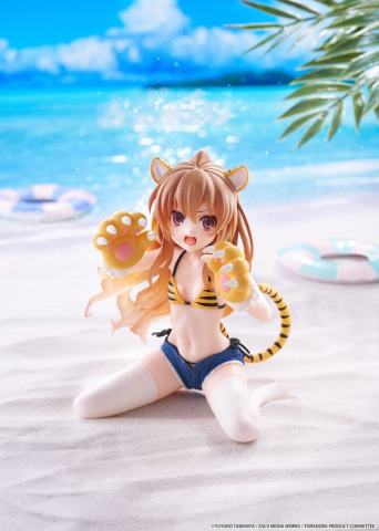 Toradora! Desktop Cute PVC Figure Taiga Aisaka (Tiger Costume Swimwear Ver.) 13 cm [1]