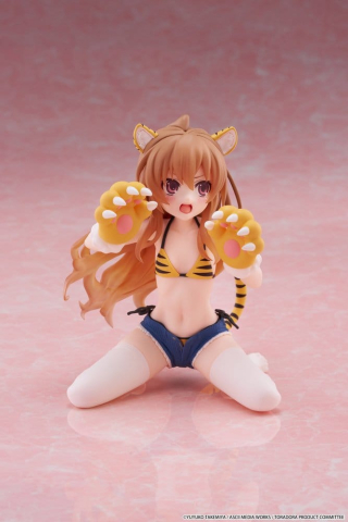 Toradora! Desktop Cute PVC Figure Taiga Aisaka (Tiger Costume Swimwear Ver.) 13 cm [11]