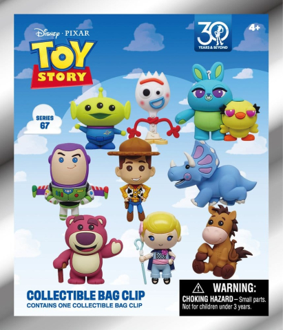 Toy Story 3D PVC Bag Clips 30th Anniversary Series 67 Display (24) [1]