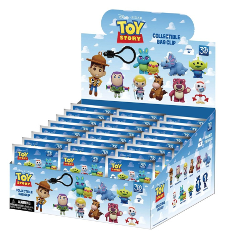 Toy Story 3D PVC Bag Clips 30th Anniversary Series 67 Display (24) [2]