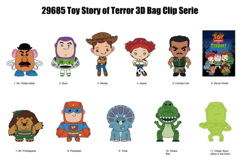 PRECOMENZI - Toy Story 3D PVC Bag Clips Series 79 Display (24)