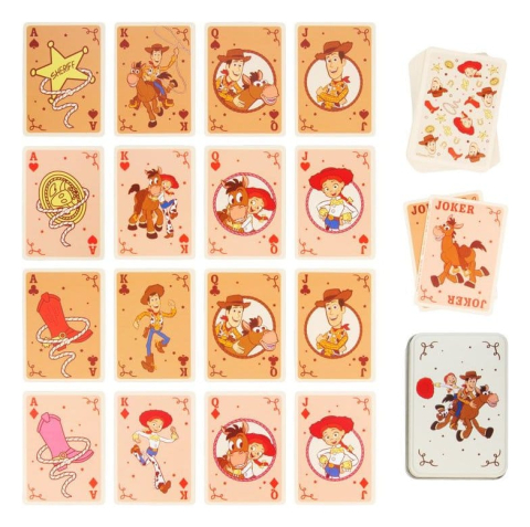 PRECOMENZI - Toy Story Playing Cards Cowboy in a Tin