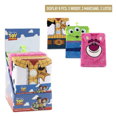 PRECOMENZI - Toy Story Plush Notebook Display (8)