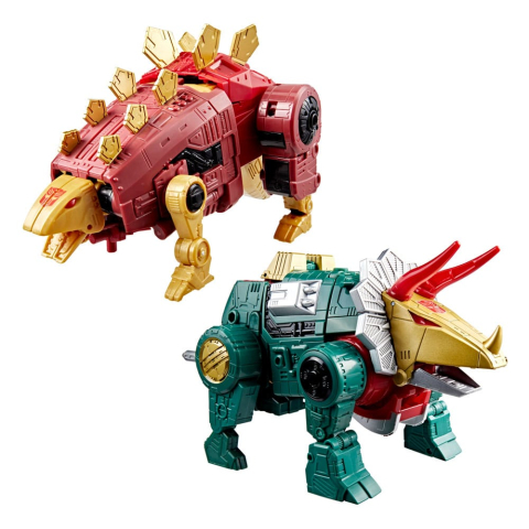 Transformers Age of the Primes Leader Class Action Figure G2 Universe Dinobots Snarl & Slug 19 cm [2]
