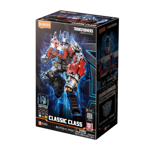 Noutati - Transformers Classic Class Optimus Prime LED DIY Model Kit 12.5cm Blokees