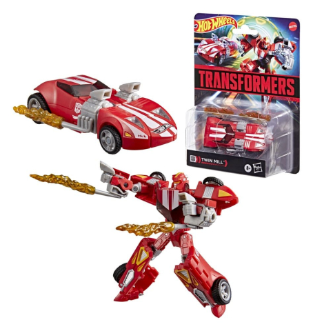 Transformers Collaborative Hot Wheels x Transformers Deluxe Class Action Figure Twin Mill 13 cm [1]