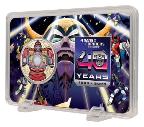 Transformers Collectable Coin The Movie 40th Anniversary Limited Edition 24k Gold Plated [0]