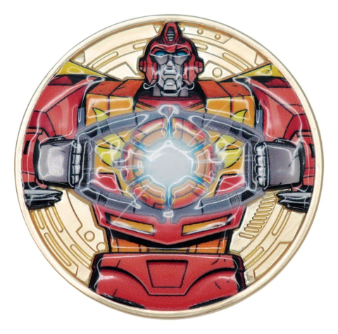 Transformers Collectable Coin The Movie 40th Anniversary Limited Edition 24k Gold Plated [6]
