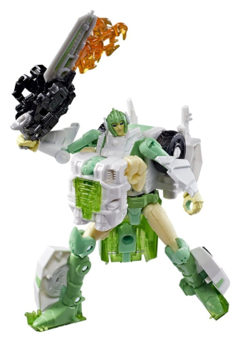 Transformers Generations War for Cybertron: Siege Deluxe Class Action Figure WFC-S15 Autobot Greenlight & Battle Masters Dazzlestrike 14 cm [5]