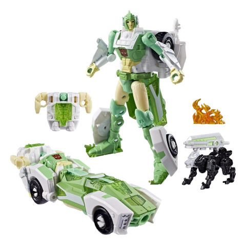 Transformers Generations War for Cybertron: Siege Deluxe Class Action Figure WFC-S15 Autobot Greenlight & Battle Masters Dazzlestrike 14 cm [3]