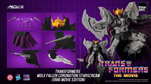 Transformers MDLX Action Figure Fallen Coronation Starscream (1986 Movie Edition) 20 cm [8]