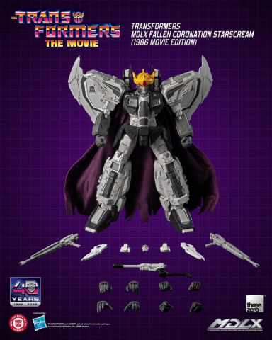 PRECOMENZI - Transformers MDLX Action Figure Fallen Coronation Starscream (1986 Movie Edition) 20 cm