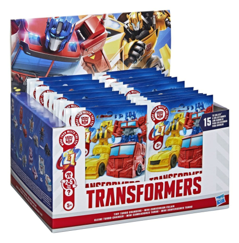 Collectibles - Transformers Mini Action Figures 4 cm Tiny Turbo Changers Blind Box Display (24)