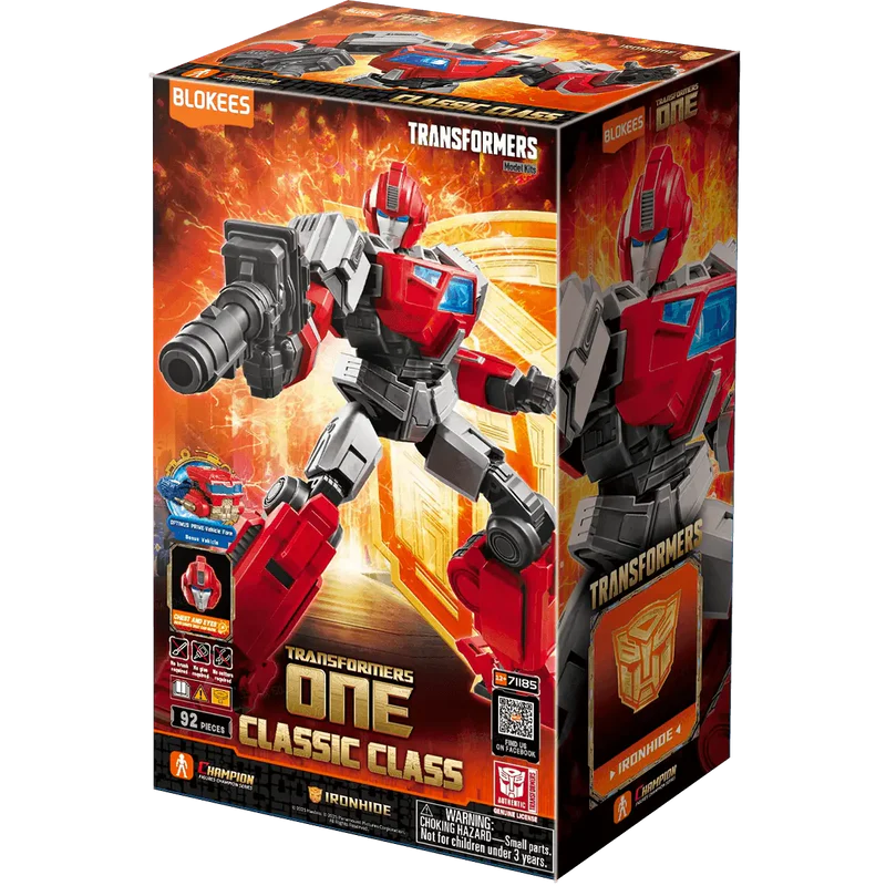 Noutati - Transformers ONE Ironhide LED DIY Model Kit 12.3cm Blokees
