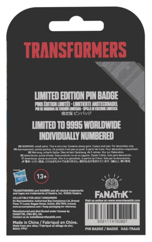 Transformers Pin Badge The Movie 40th Anniversary Unicron Limited Edition [0]