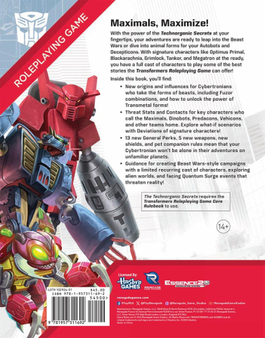 Transformers Roleplaying Game: Technorganic Secrets Sourcebook [2]