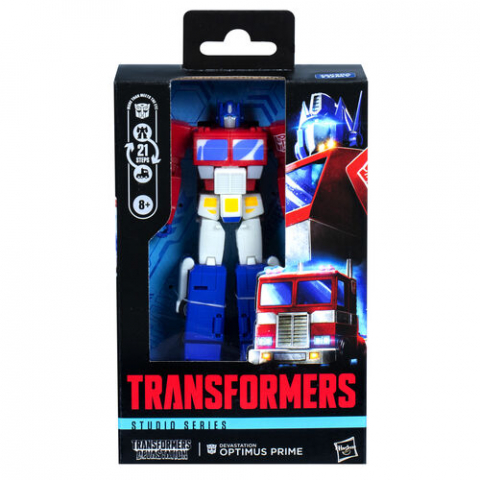 Figurine diverse - Transformers Studio Series Deluxe – Optimus Prime (Devastation, 11.5 cm)