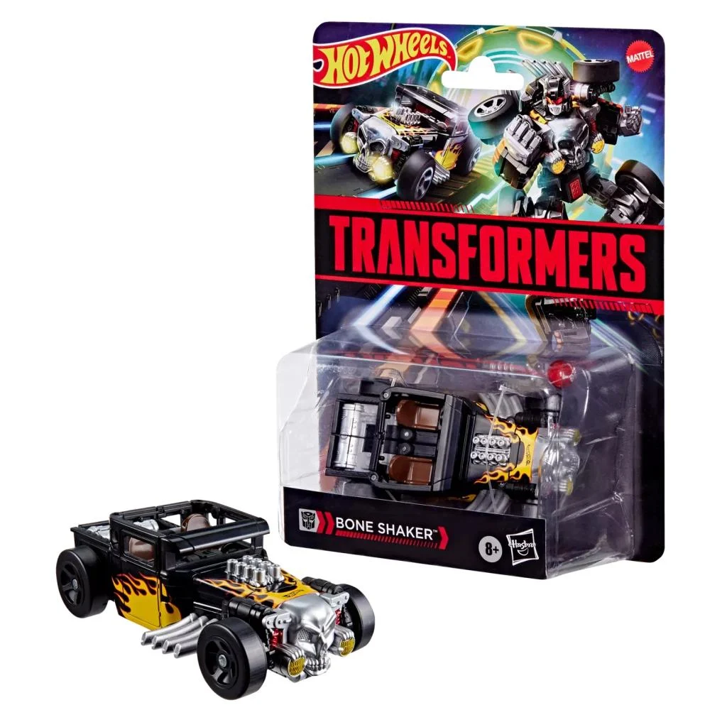 Noutati - Transformers x Hot Wheels Bone Shaker Action Figure 13 cm