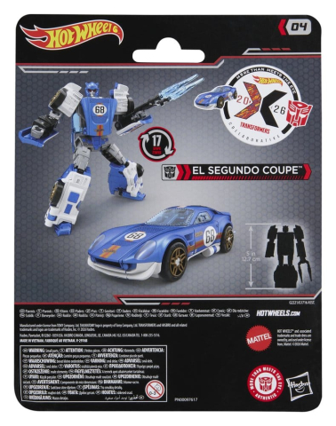 Jucarii - Transformers x Hot Wheels Collaborative Deluxe Class Action Figure El Segundo Coupe 13 cm