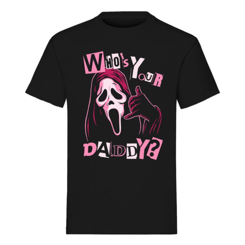 Pop Culture - Tricou Scream Ghost Face Who’s Your Daddy – Official Licensed