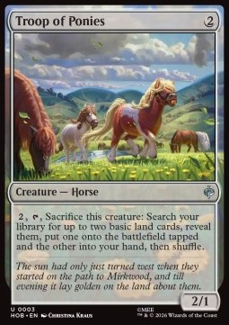 Magic: The Gathering Singles - Troop of Ponies The Hobbit - Singles 3 FOILED