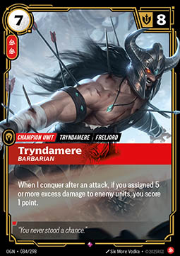 Singles Trading Card Games - Tryndamere, Barbarian Origins - Singles 034