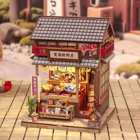Tsukino Eogi-dou - DIY Miniature House Kit cu LED [4]