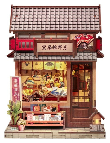 Book Nooks - Tsukino Eogi-dou - DIY Miniature House Kit cu LED