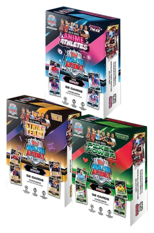 PRECOMENZI - UEFA Club Competition Match Attax 2026/27 Trading Cards Age of Heroes Mini Tin