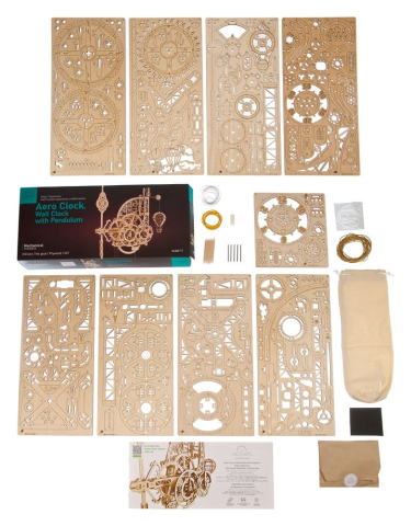 Jucarii - Ugears 3D Wooden Puzzle Aero Clock