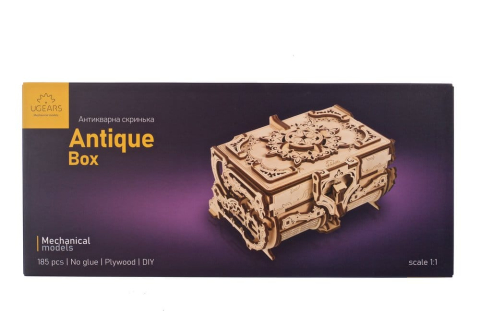 Jucarii - Ugears 3D Wooden Puzzle Antique Box